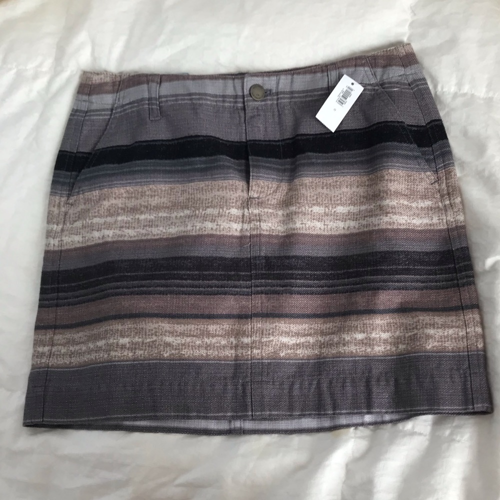 Old navy Jupe skirt, earth tone stripes NWT